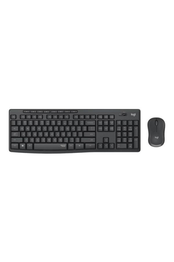 MK295 Kablosuz Klavye ve Mouse Set Siyah 920-009804 - Image 1