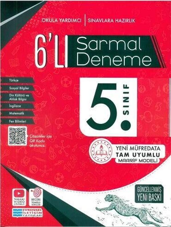 5. Sınıf 6 lı Sarmal Deneme Evrensel İletişim Yayınları - Evrensel İletişim Yayınları - Image 1