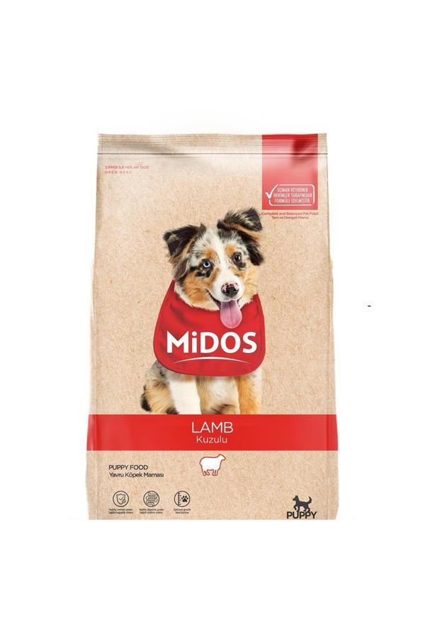 Midos Kuzu Etli ve Pirinçli Yavru Köpek Maması (Sağlıklı Büyüme) 15 Kg - Image 1