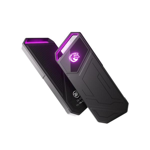 KingSpec Z5 Taşınabilir SSD 1TB, 2090MB/s Metal RGB Kasa USB-C - Image 1