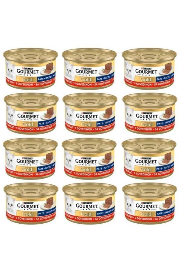 Gourmet Kıyılmış Sığır Etli Kedi Konserve Maması 85 Gr 12 Adet - Image 1