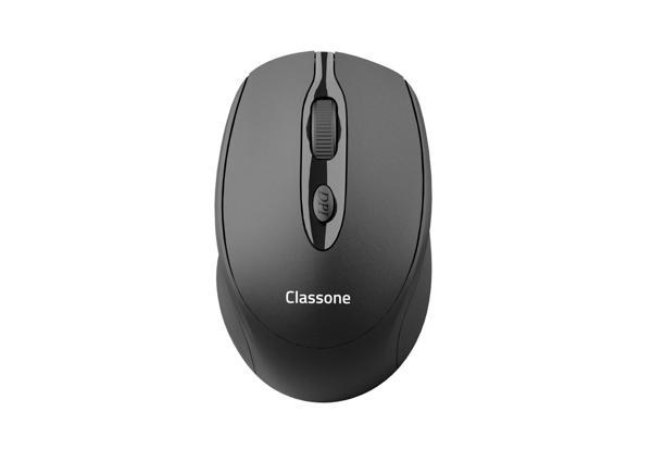 Classone CBT10 Bluetooth 2.4 Ghz Şarj Edilebilir Kablosuz Mouse Siyah - Image 1
