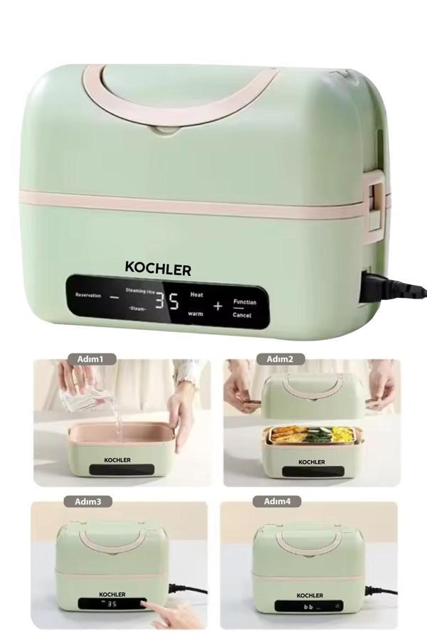 Ev, Ofis ve Seyahat İçin Elektrikli Yemek Termosu ve Isıtıcı – 1,2 Lt – Sağlıklı ve BPA'sız - Image 1