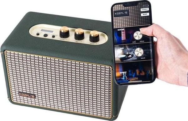 KOZMOS Aura-30 Uygulama ile Kontrol Edilebilen Akustik Enstrüman Amfisi ve Bluetooth Hoparlör - Image 1