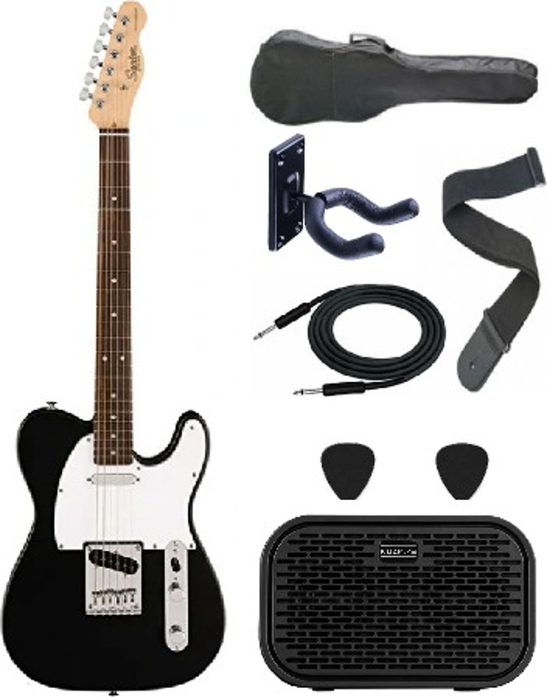 Squier Debut Serisi Telecaster Laurel Klavye Black Elektro Gitar Seti - Image 1