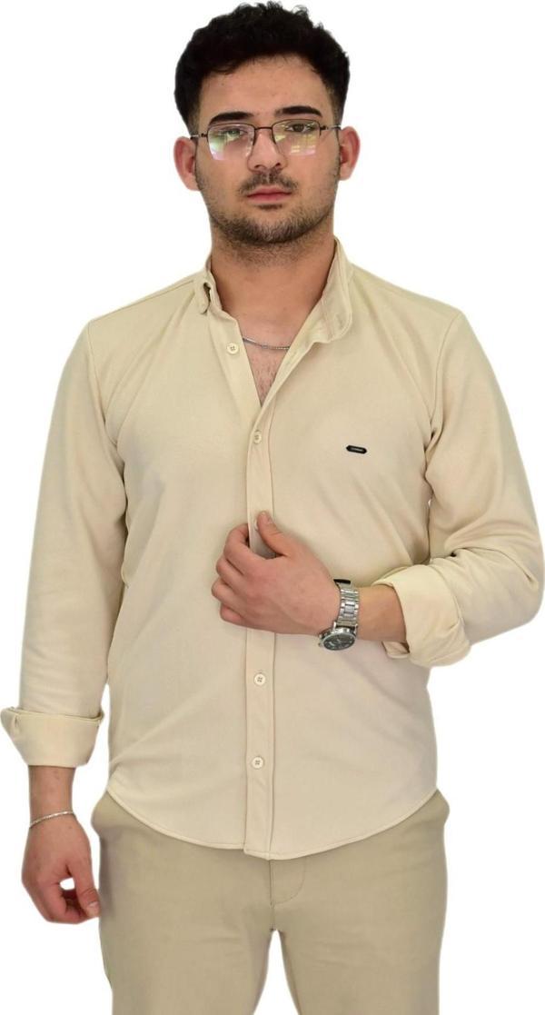 Erkek Likralı Spor Silim Fit Gömlek BGL-ST04332 - Image 1