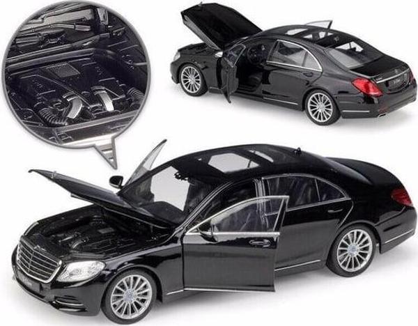 1/24 Ölçek Mercedes-Benz S Class Model Araba Siyah - Image 1
