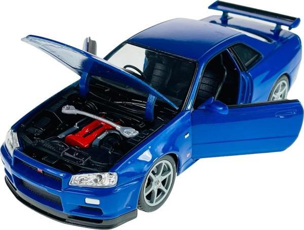 Nissan Skyline GTR (R34) 1/24 Ölçek Diecast Model Araba - Image 1