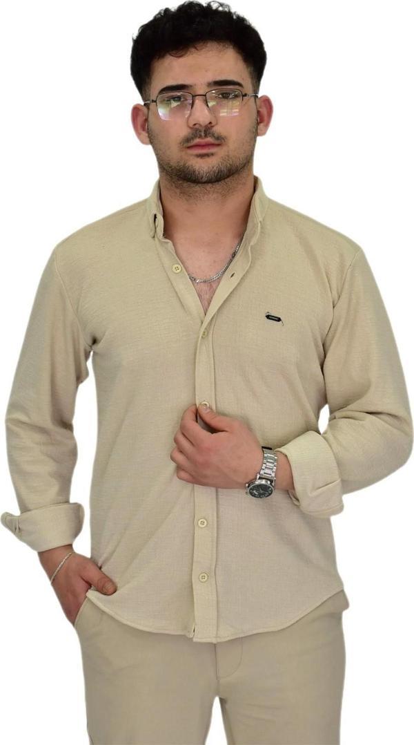 Erkek Likralı Spor Silim Fit Gömlek BGL-ST04333 - Image 1