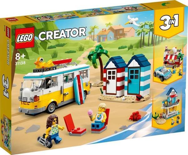LEGO Creator 31138 Beach Camper Van +8 Yaş (556 Parça) - Image 1