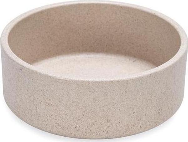 Beeztees DBL Köpek Mama Su Kabı, Bambu, Bej, 12cm, 300ml - Image 1