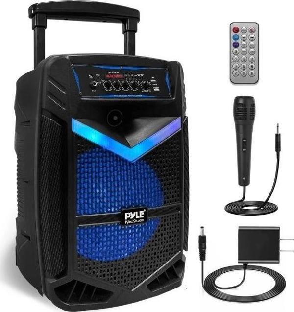 Pyle Taşınabilir Bluetooth PA Hoparlör Sistemi - 600W 30Cm - Image 1