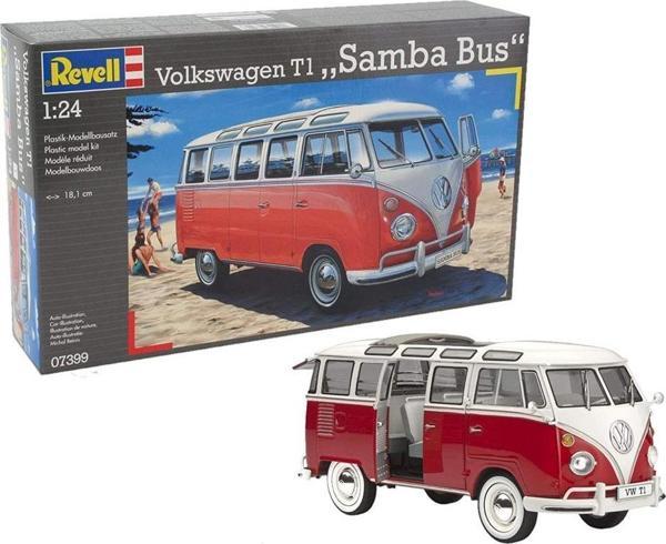 Revell Maket Seti 1:24 Volkswagen T1 Samba Bus 7399 - Image 1