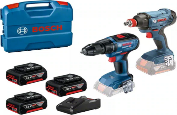 Bosch Gdx 180-lı + Gsr 18v-50 + 3x5.0 Ah Matkap Somun Sıkma Akülü Vidalama Seti - Image 1