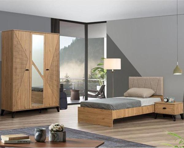 Noce Genç Odası - 3 Kapılı Dolap, Karyola, Komodin - Image 1