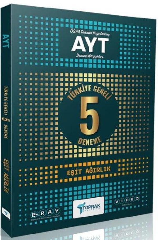 Toprak Yayıncılık AYT Eşit Ağırlık 5 li Paket Deneme - Toprak Yayınları - Image 1