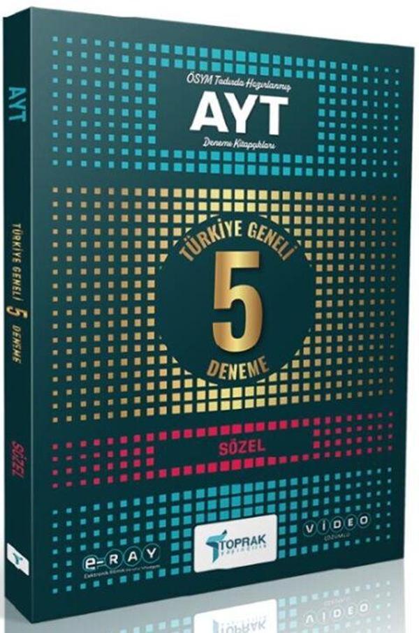 Toprak Yayıncılık AYT Sözel 5 li Paket Deneme - Toprak Yayınları - Image 1