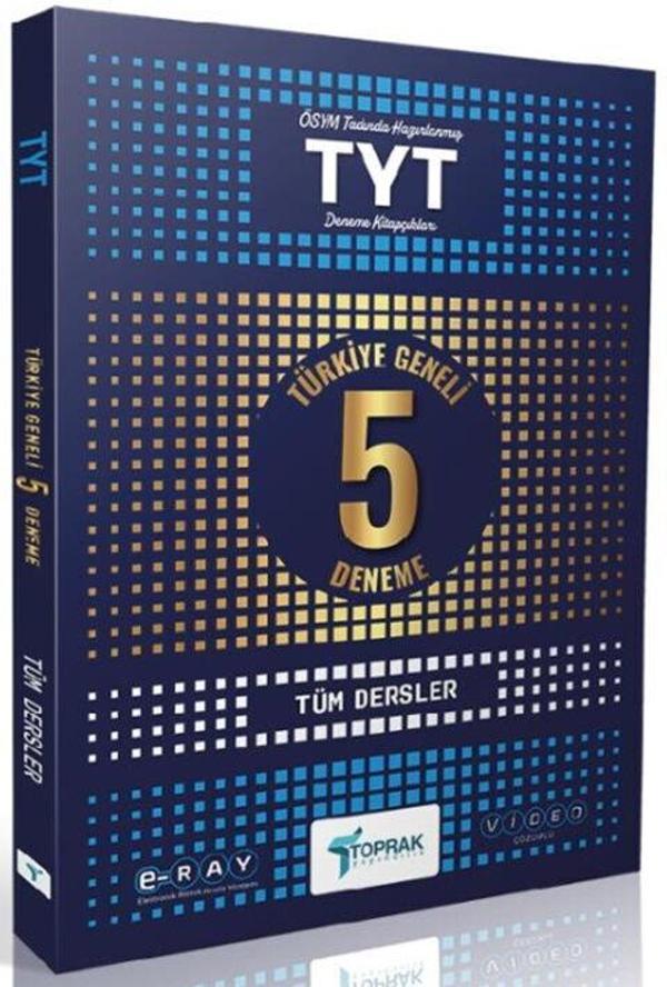 Toprak Yayıncılık TYT Tüm Dersler 5 li Paket Deneme - Toprak Yayınları - Image 1