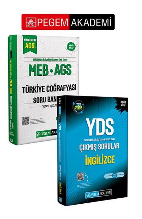 PEGEM AKADEMİ MEB AGS Kim Korkar Türkiye Coğrafyası Soru Bankası Tamamı Çözümlü + 2025 YDS İngilizce - Pegem Akademi Yayıncılık - Image 1
