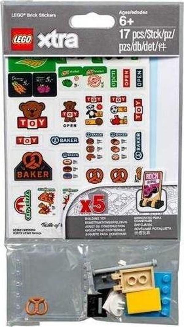 LEGO Xtra 853921 Brick Stickers +6 Yaş (17 Parça) - Image 1