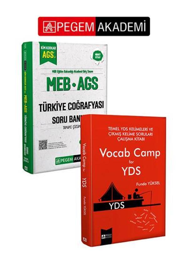 PEGEM AKADEMİ MEB AGS Kim Korkar Türkiye Coğrafyası Soru Bankası Tamamı Çözümlü + Temel YDS Kelimele - Pegem Akademi Yayıncılık - Image 1