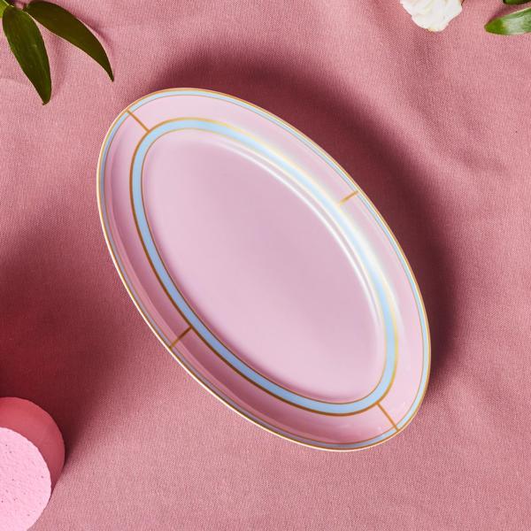 Karaca Talya Kayık Tabak 25 Cm Pembe - Image 1