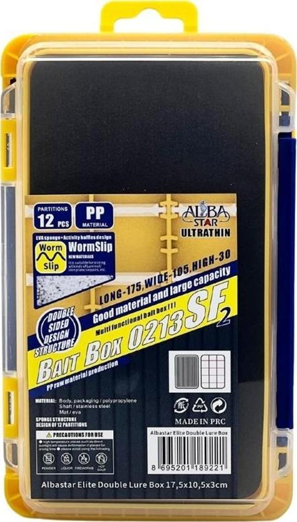 Albastar Elite Çift Taraflı Ultra Thin Balıkçı Kutusu - Image 1