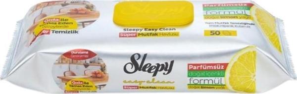 Sleepy Easy Clean Süper Mutfak Havlusu Limon Yağlı 50'li - Image 1