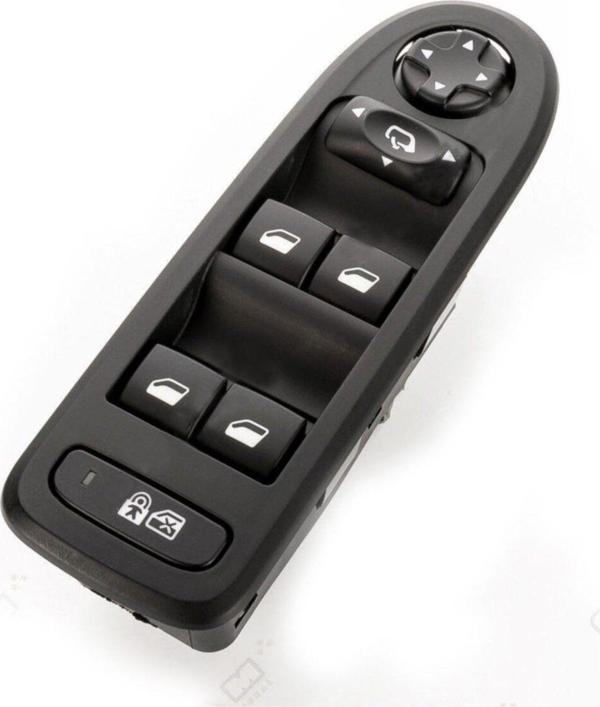 Peugeot 308 Sol Ön Cam Açma Düğmesi Anahtarı 2007-2013 Siyah - Image 1