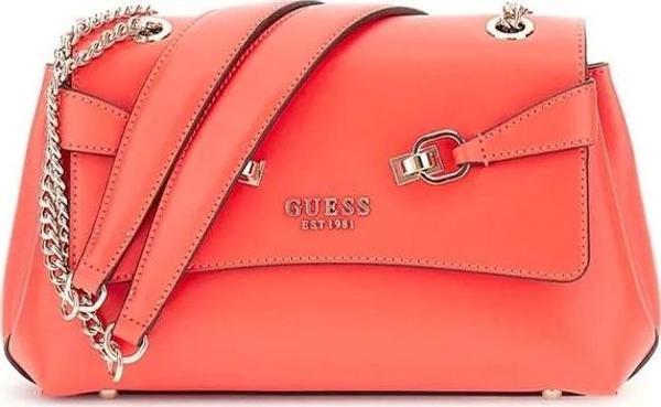 Guess Kadın Turuncu Lorelei Dönüştürülebilir Flap Crossbody - Image 1