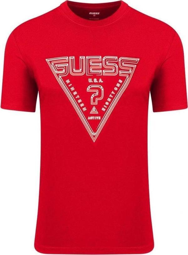 Guess Erkek Kırmızı T- Shirt - Image 1