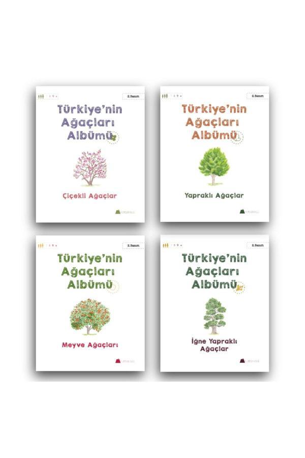 Kumdan Kale Yayınları Türkiye'Nin Ağaçları Albümü Seti (7 Yaş ) 4 Kitap - Kumdan Kale - Image 1