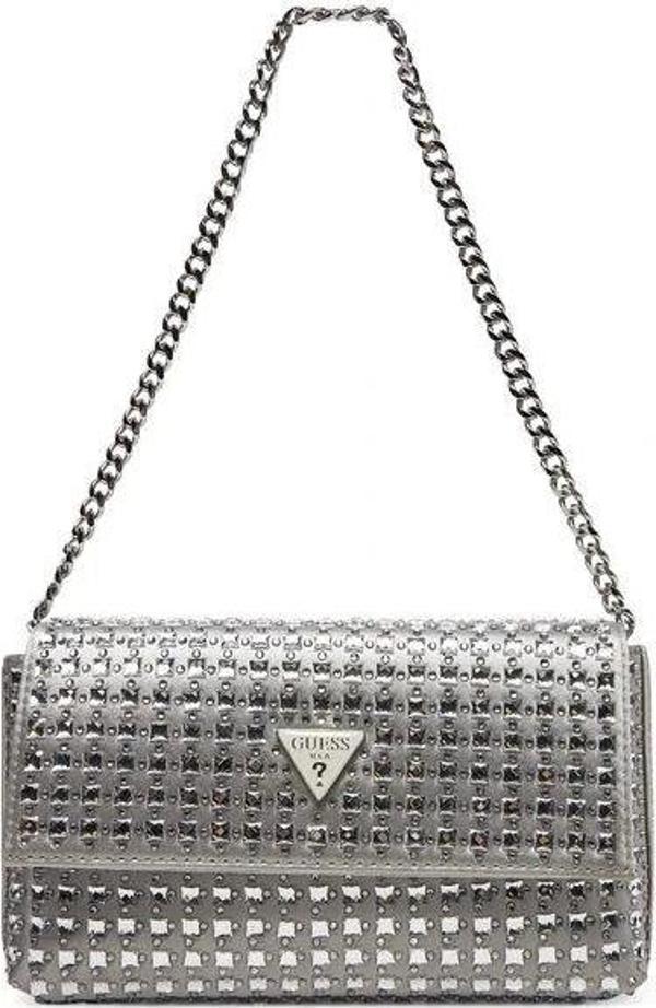 Guess Kadın  Gümüş Logolu  Omuz Çantası - Image 1