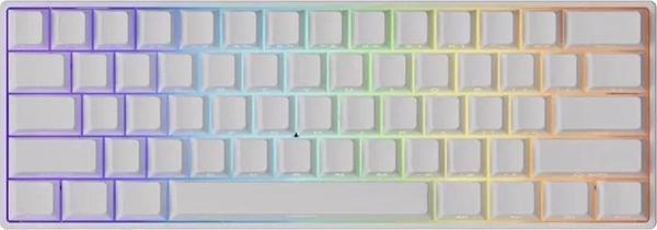AKKO MONSGEEK FUN60 Max Shine-Through White Hall Effect Manyetik Switch ARGB Kablosuz Hotswap Mekanik Gaming Klavye - Image 1