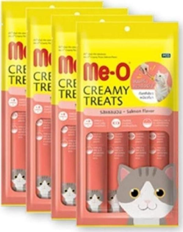Me-O Kremalı Somonlu Kedi Sıvı Ödül Maması 60 Grx 4 Adet - Image 1