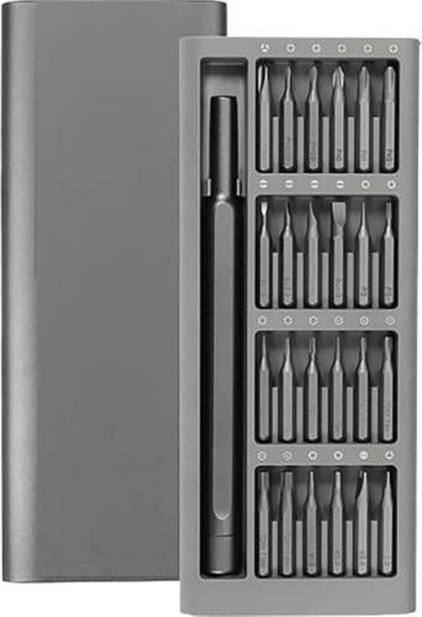 24'lü Hassas Mıknatıslı Çoklu Tornavida Seti Elektronik Saat Bilgisayar Tamir Tornavidası - PDA00006 - Image 1