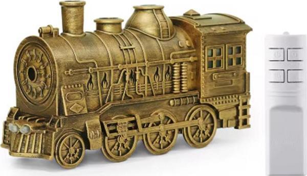 Tren Şeklinde Buharlı Oda Hava Nemlendirici Işık Buhar Makinesi Kumandalı - Image 1