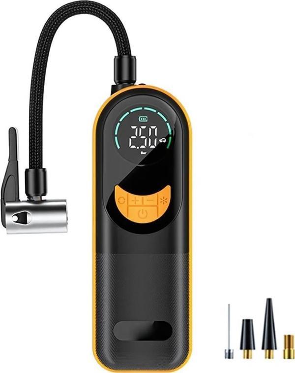 Polham 60W 4000mAh Şarjlı 150PSİ Ultra Hızlı Lastik Şişirme Hava Kompresörü, Dijital Göstergeli Pompa - Image 1