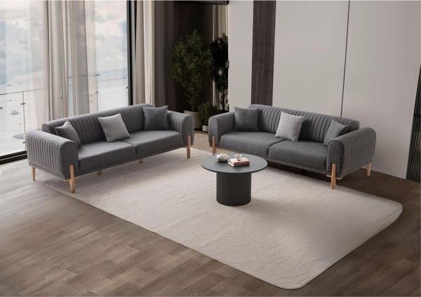 Edsy Home Galata 3 3 Koltuk Takımı Antrasit - Image 1