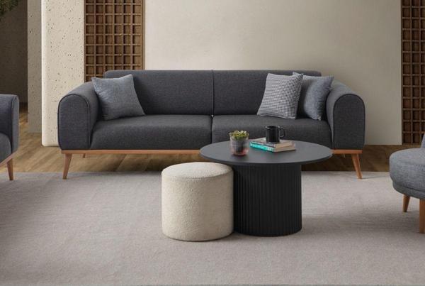 Edsy Home Rebul 3'Lü Koltuk Antrasit - Image 1
