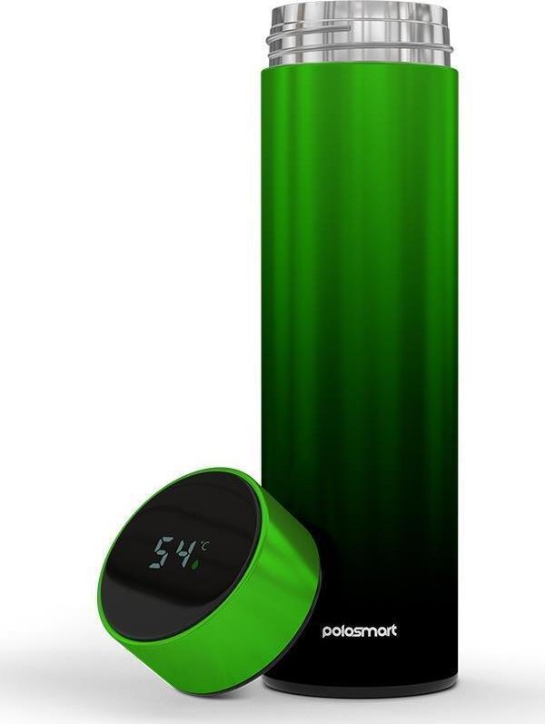 Polosmart PSH01 Dijital Göstergeli Termos 500 ML Yeşil - Image 1