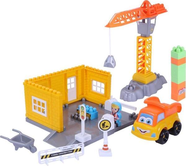 Ogi Mogi Toys İnşaat Bloklar ve Vinç 44 Parça - Image 1