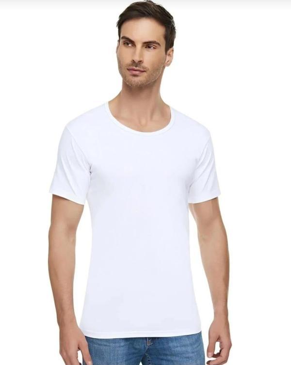BERRAK 1002 ERKEK KISA KOL BİSİKLET YAKA ATLET TEKLİ  - Image 1