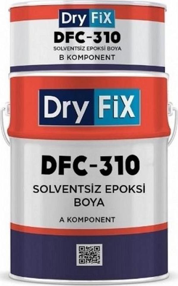 DryFix Dfc-310 Solventsiz Epoksi Son Kat Boya 20 kg Ral 7040 Gri - Image 1