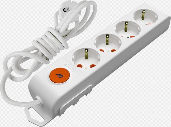 Mutlusan Rı-Tech 4 Lü 3 Metre Anahtarlı Topraklı Grup Priz - Image 1