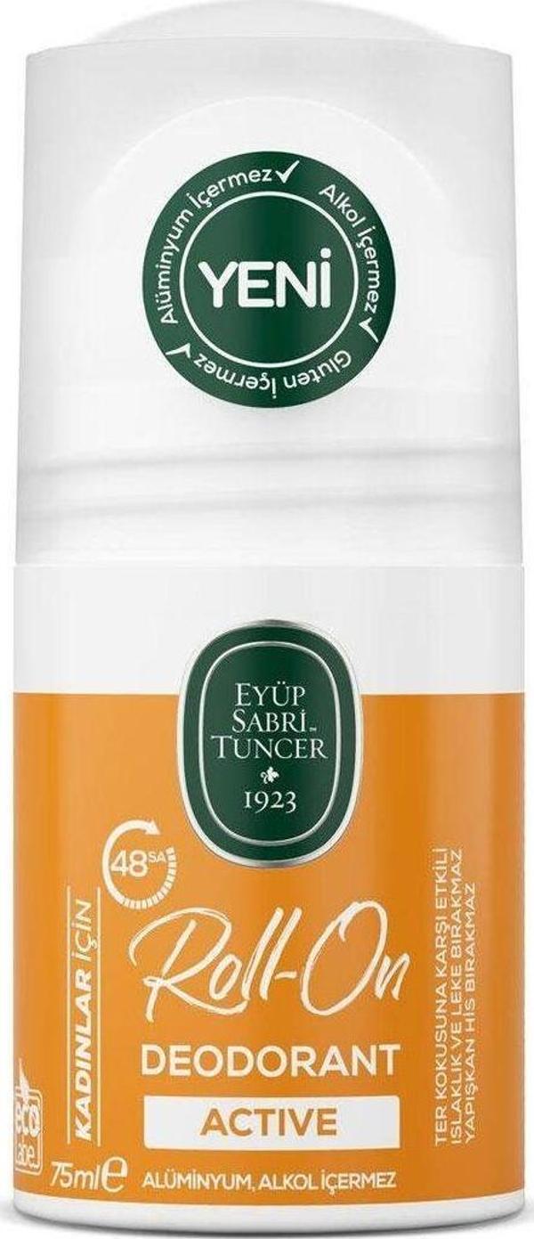 Eyüp Sabri Tuncer Roll-On Deodorant - Aktif Kadın 75Ml - Image 1