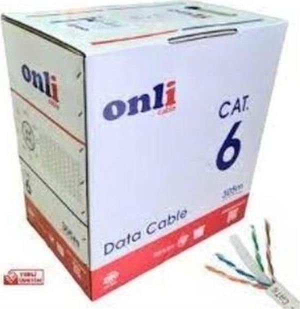 Onli On-6002 U-Utp 23 Awg Cca 305 Metre Cat6 Kablo - Image 1