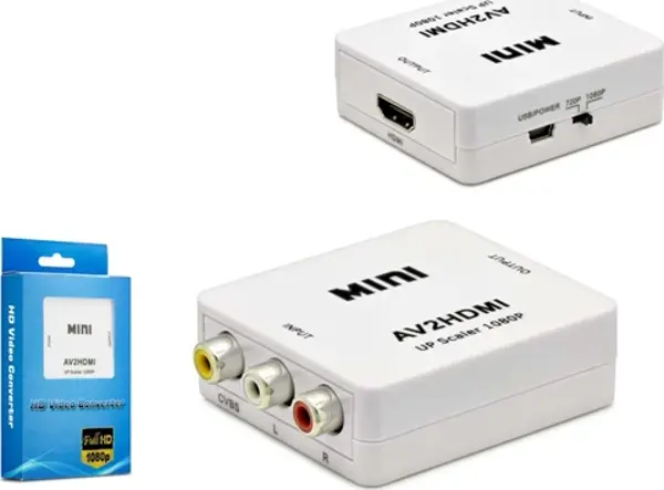 Hadron Hdx1282 Hd Video Convertor Av (İn) To Hdmi (Out) Beyaz - Image 1