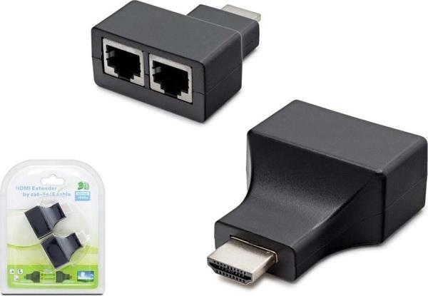 Hadron Hdx1298 30 Metre Hdmi Extender By Cat5-6 Siyah - Image 1