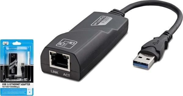 Hadron Hdx5265 Usb3.0 Ethernet Card 10-100-1000 Mbps Siyah - Image 1